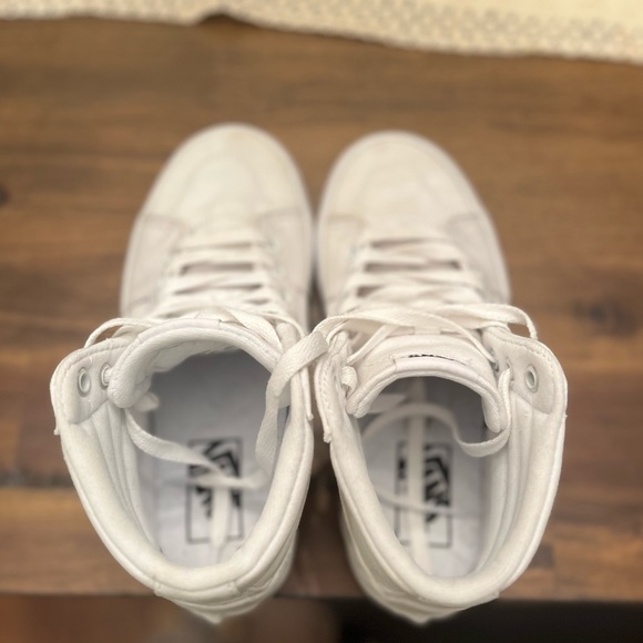 Women’s White High-Top Vans - Picture 10 of 10